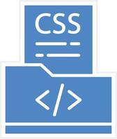 icono de vector de archivo css