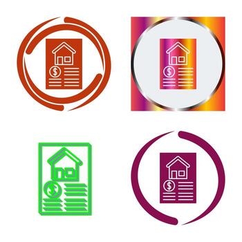 icono de vector de documento