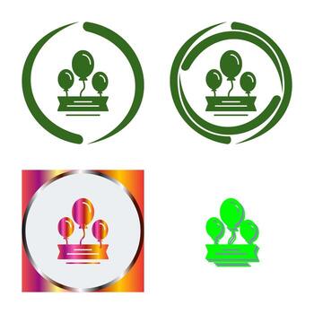 icono de vector de globos