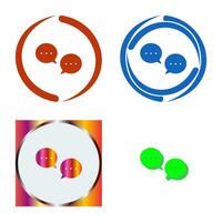 Unique Conversation Bubbles Vector Icon