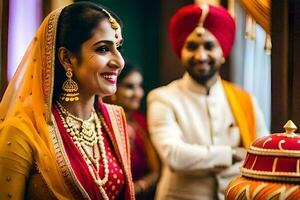 indian wedding in delhi. AI-Generated photo