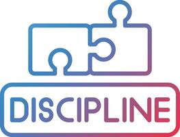 disciplina vector icono