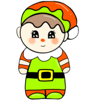 Christmas elements with cute Christmas decorations. png