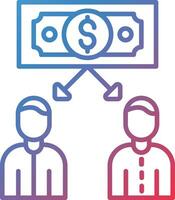 Peer to Peer Lending Vector Icon