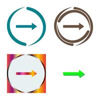 Unique Right Arrow Vector Icon