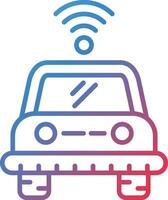 Self Driving Vehicle Vector Icon
