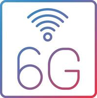 6G Network Vector Icon