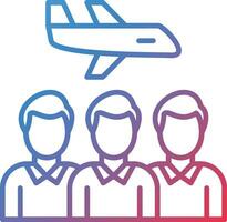 Group Travel Vector Icon