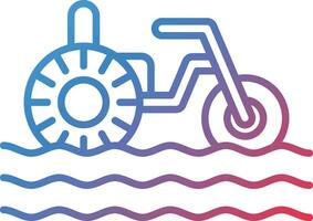 Water Tricycle Vector Icon