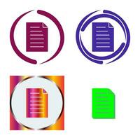 Unique Document Vector Icon