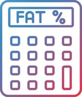 Body Fat Percentage Vector Icon