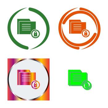 icono de vector de seguridad de datos