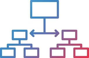 Labeled Hierarchy Vector Icon
