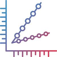 dispersión con Derecho líneas vector icono