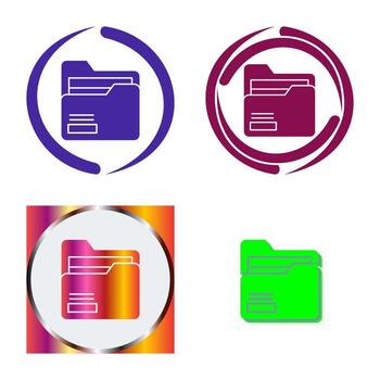 icono de vector de carpeta