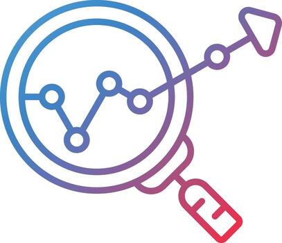 icono de vector de análisis de datos