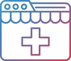 Medical Ecommerce Website Vector Icon