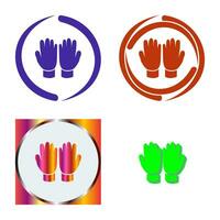 icono de vector de guantes de jardinería