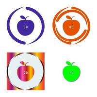 icono de vector de manzanas