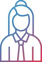 Modeling Agent Female Vector Icon