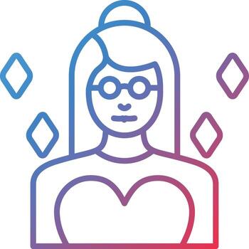 supermodelo vector icono