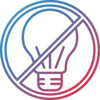 No Incandescent Light Bulb Vector Icon