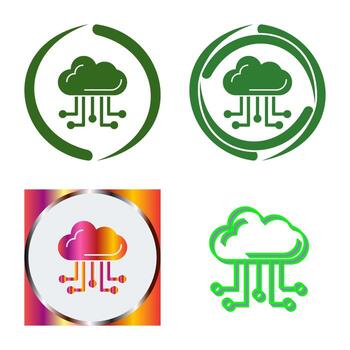 Cloud Computing Vector Icon