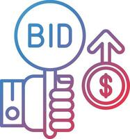 Bid Increment Vector Icon