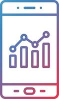 Mobile Analytics Vector Icon