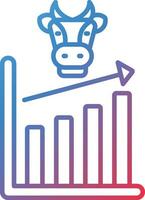 Bull Market Vector Icon