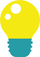 piatto lampadina illustrazione cartone animato png