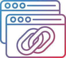 Backlink Vector Icon