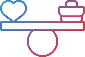 Work Life Balance Vector Icon