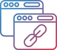 Backlink Vector Icon