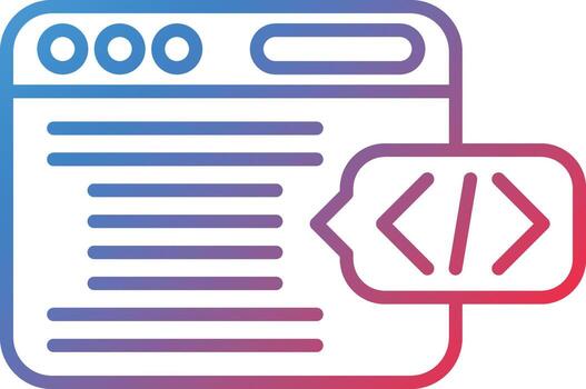 Header Code Vector Icon