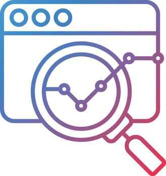 análisis de datos vector icono