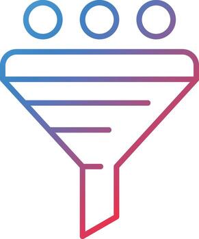 Data Filtering System Vector Icon