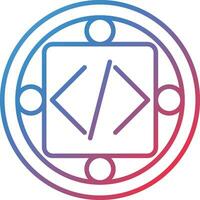 Custom Code Implementation Vector Icon