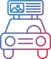 Taxi Display Vector Icon