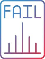 Business Fail Vector Icon