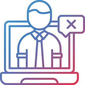 Wrong User Vector Icon