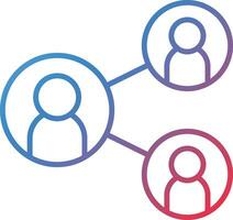 Team Network Vector Icon
