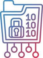 Database Encryption Vector Icon