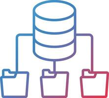 Database Architecture Vector Icon