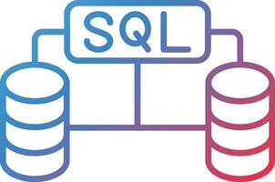 sql bases de datos vector icono