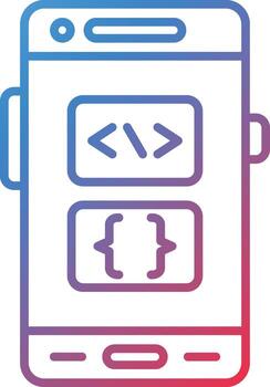 icono de vector de lenguaje de codificación