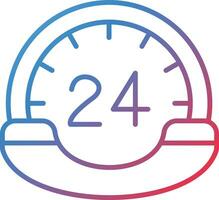 24 Hours Call Center Vector Icon