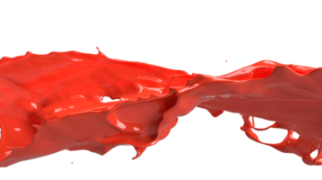 The Blood splash  png image 3d rendering