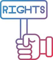 Right To Object Vector Icon