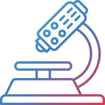 icono de vector de microscopio